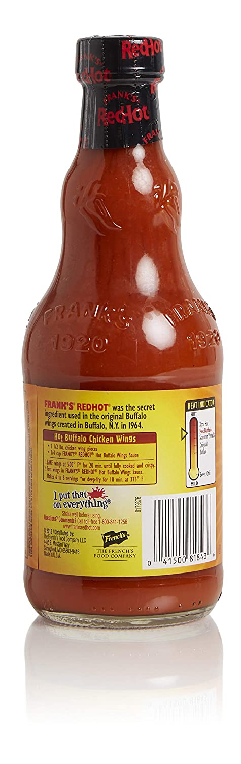 Frank's RedHot Wing Sauce Variety Pack, Buffalo and Hot Buffalo, Pack of 2